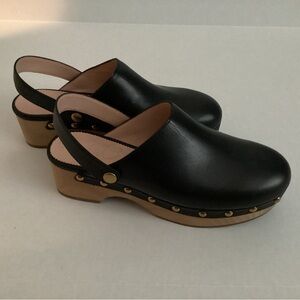 JCREW Clogs Black Size 6. Like new.